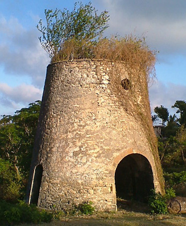 Sugar cane windmill ruin on Carriacou.