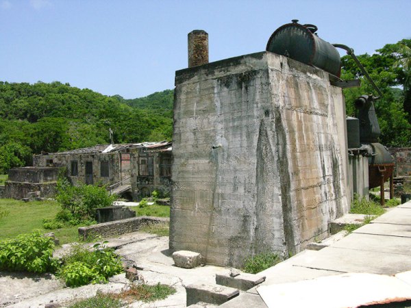 Factory ruins at Sparrow Bay.
