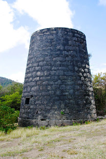 Windmill remains at Grand Bay.