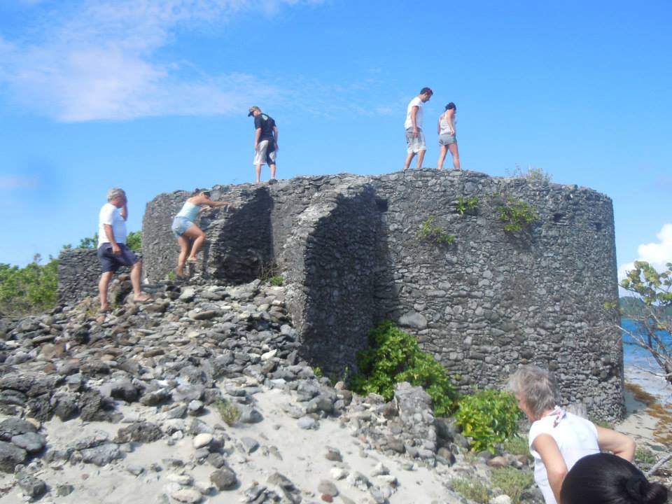 Ruin on Saline Island.