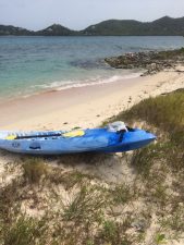 Kayak at Sandy Island.