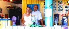 Arawak dive instructors and diving operator in Tyrell Bay.