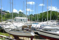 Carriacou Marine boatyard in Tyrell Bay – Harvey Vale.