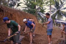 Dominica building the community center.