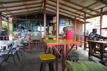 Hard Wood bar and snacket on Paradise Beach Carriacou.