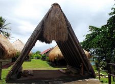 This Ajoupa is a traditional shelter and welcoming landmark at the Kalinago Barana Aute.