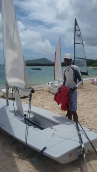 Carriacou Junior sailing school on Paradise Beach.