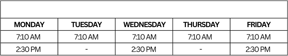 PM to Carriacou schedule