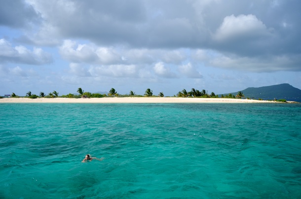 Moor your boat and go snorkling at sandy island.