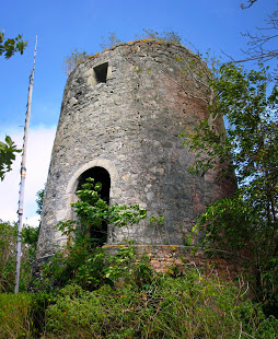 Reasonable well preserved windmill remains on Carriacou.